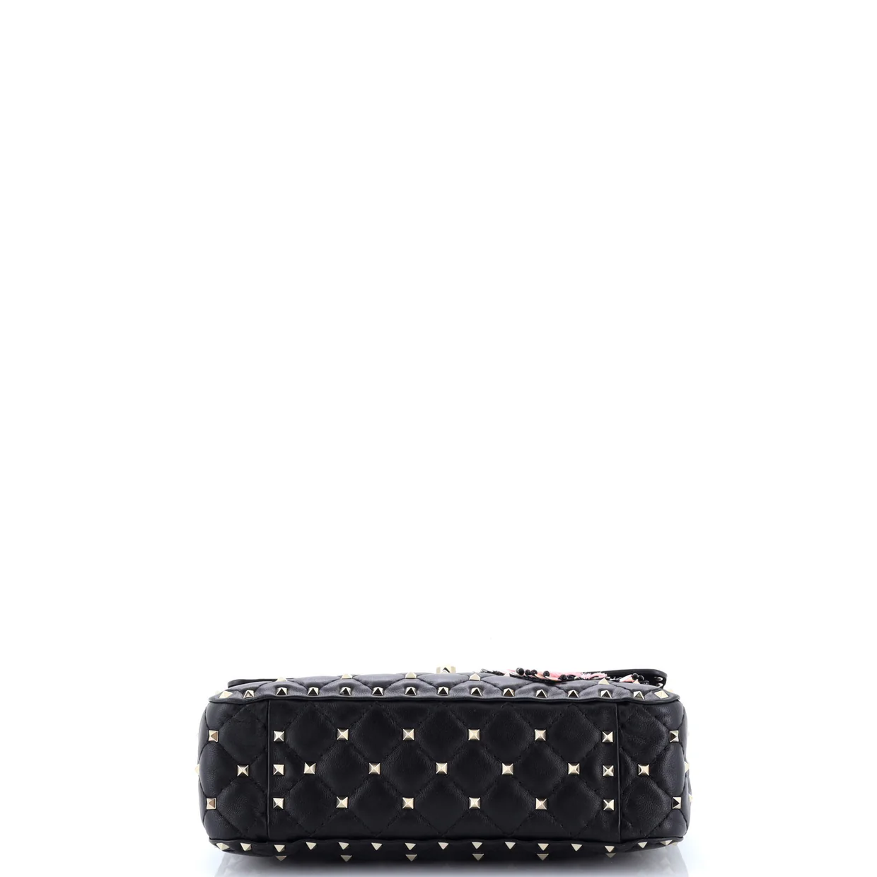 Rockstud Spike Flap Bag Embellished Quilted Leather Medium - Deep Luxury