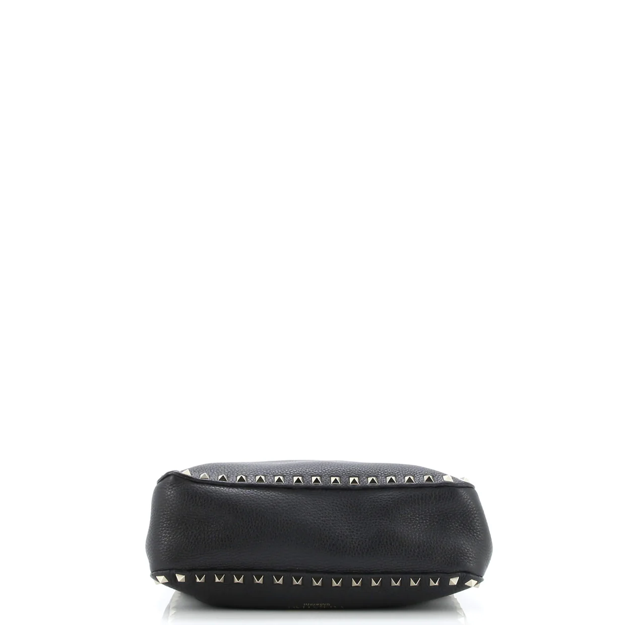 Rockstud Flip Lock Messenger Bag Leather Small - Deep Luxury
