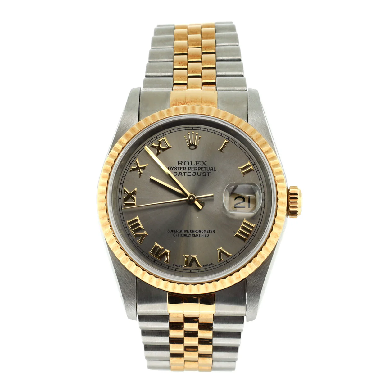 Oyster Perpetual Datejust Automatic Watch Stainless Steel and Yellow Gold 36 - Deep Luxury