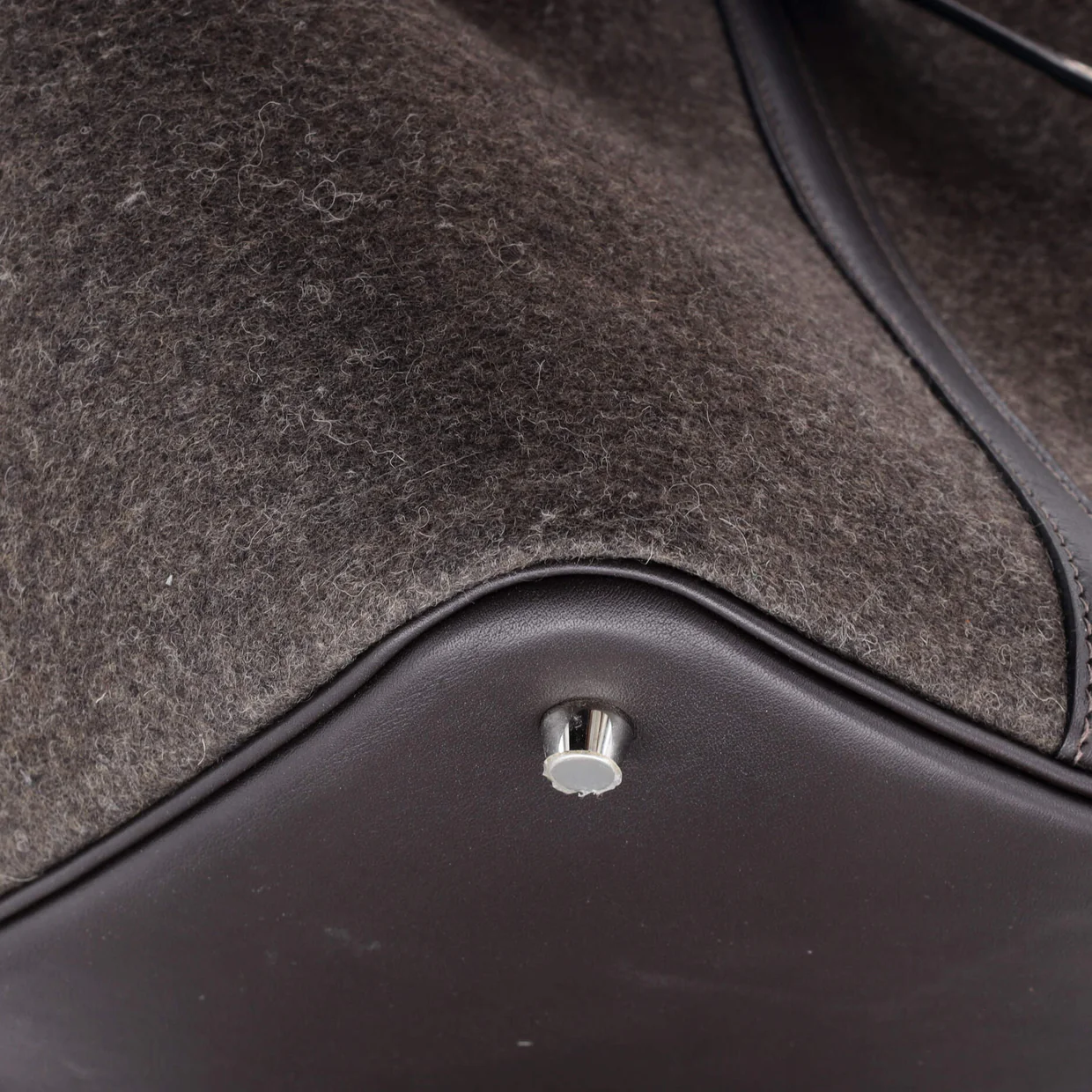 Picotin Lock Bag Felt with Leather MM - Deep Luxury
