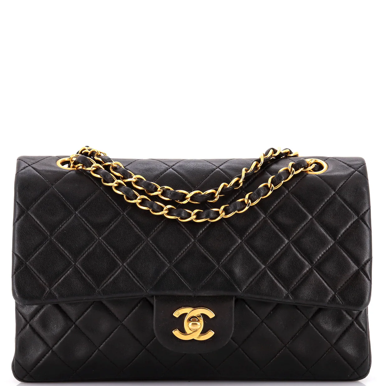 Vintage Classic Double Flap Bag Quilted Lambskin Medium - Deep Luxury