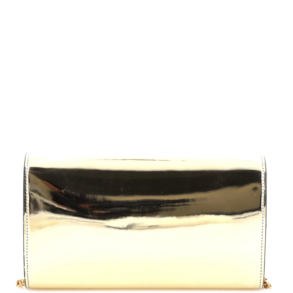 La Medusa Clutch on Chain Patent - Deep Luxury