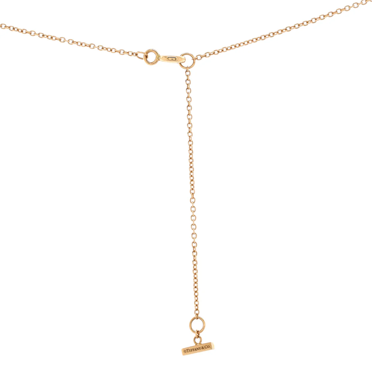 T Circle Pendant Necklace 18K Rose Gold with Diamonds and Mother Of Pearl Small - Deep Luxury