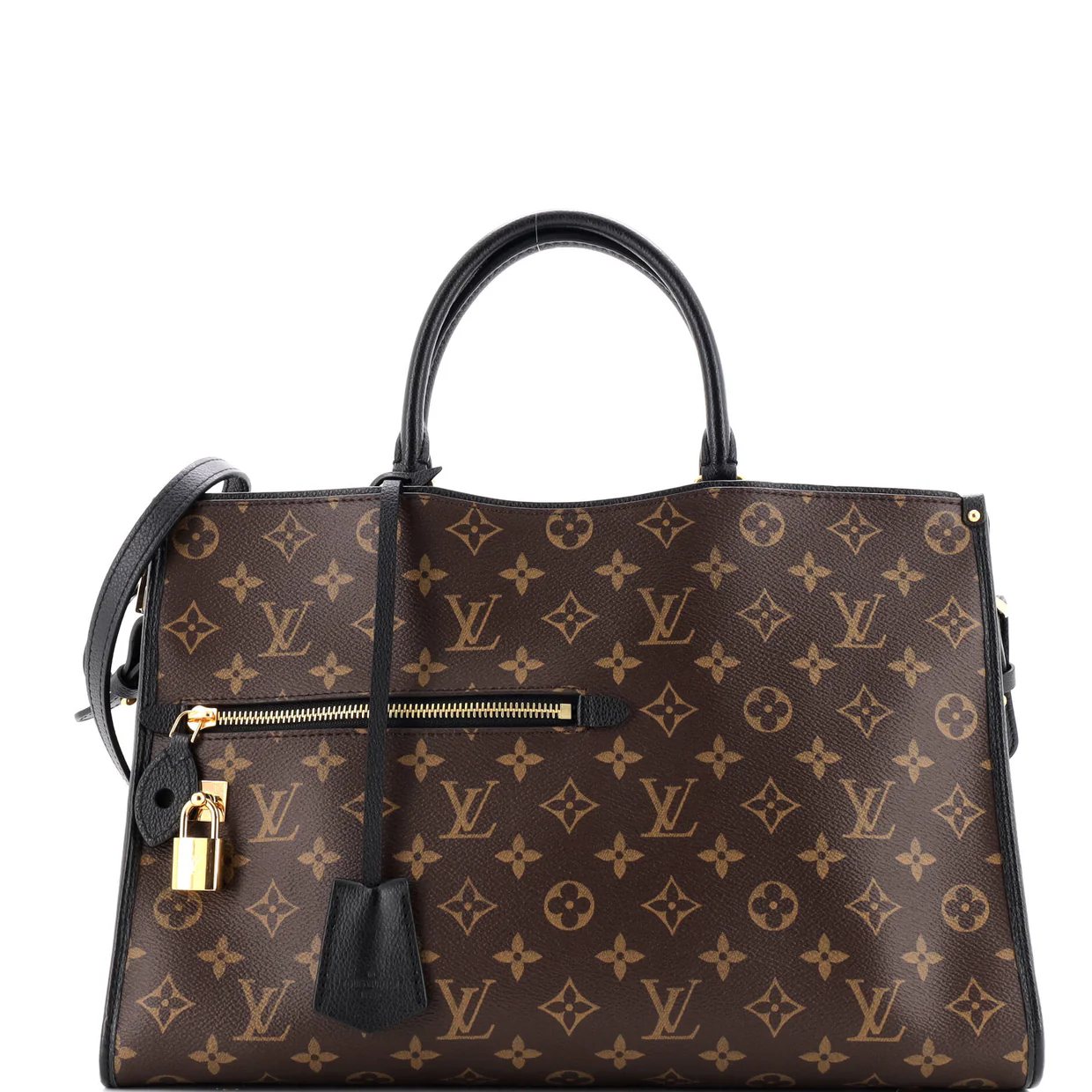 Popincourt NM Handbag Monogram Canvas with Leather MM - Deep Luxury