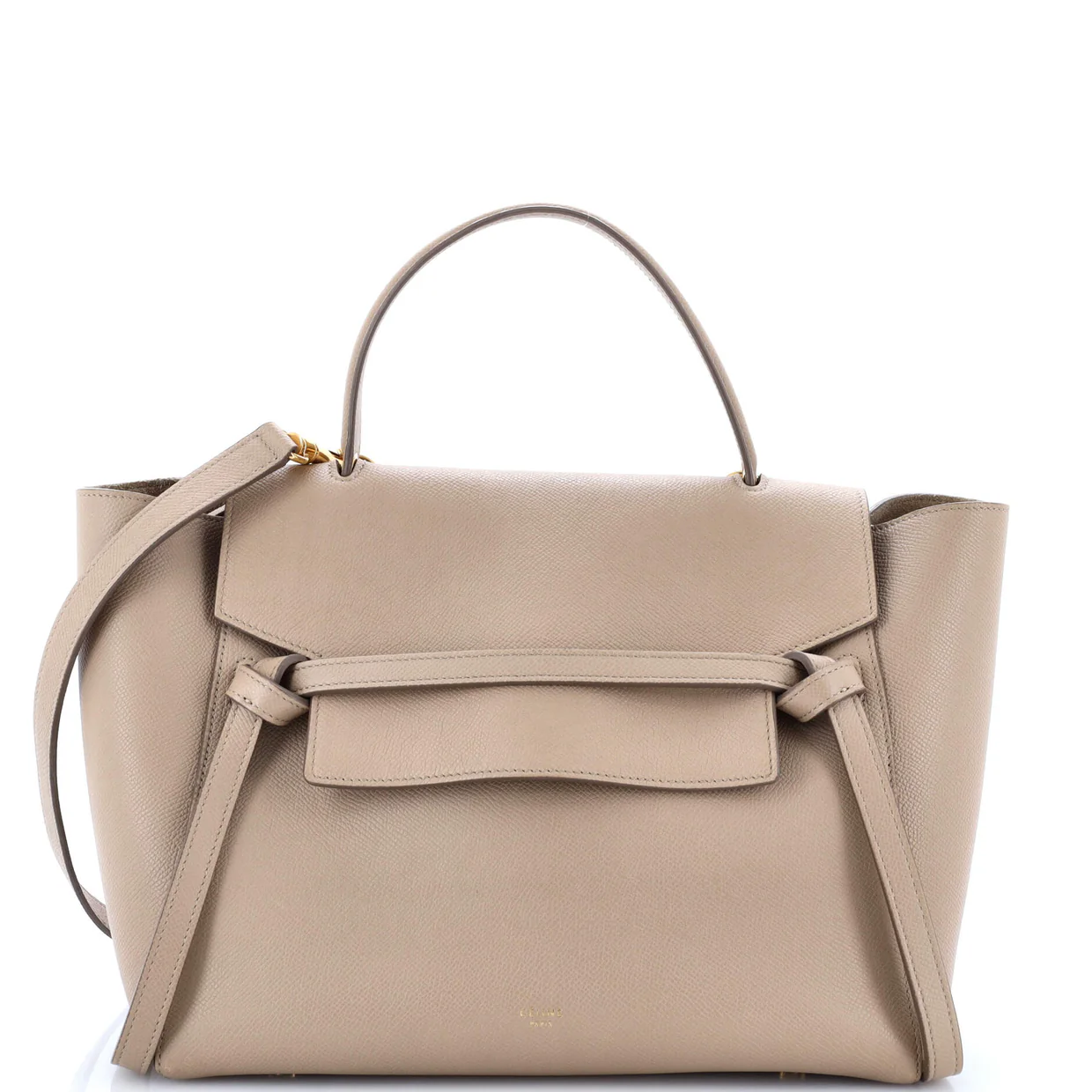 Belt Bag Textured Leather Mini - Deep Luxury