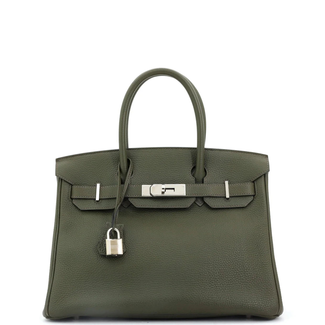 Birkin Handbag Vert Bronze Togo with Palladium Hardware 30 - Deep Luxury