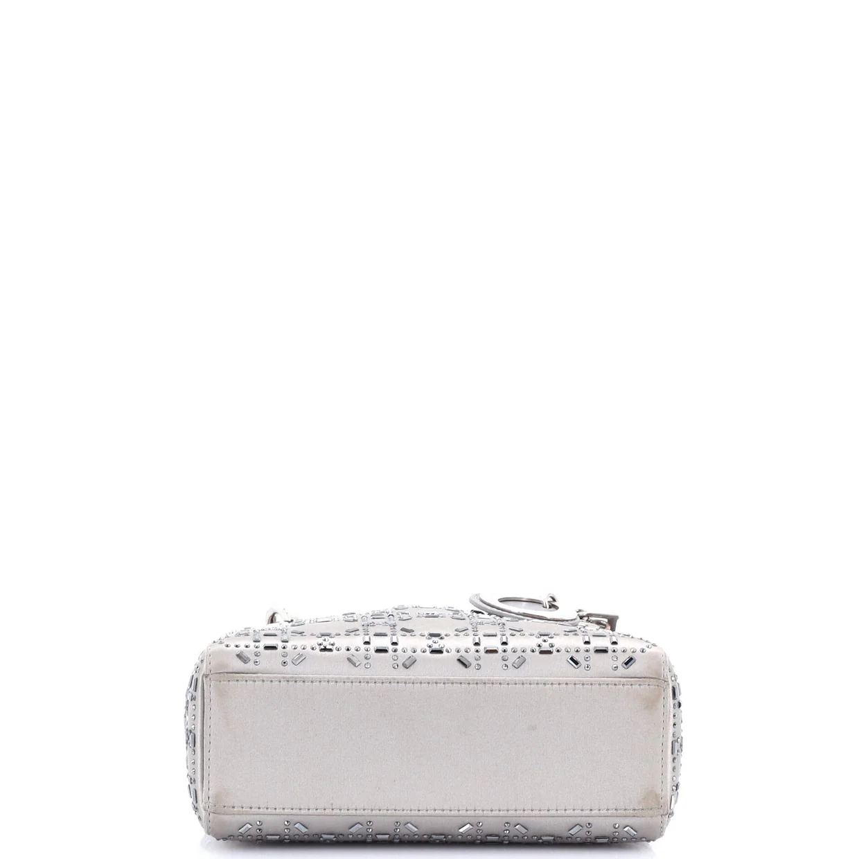 Lady Dior Bag Crystal Embellished Cannage Quilt Satin Mini - Deep Luxury