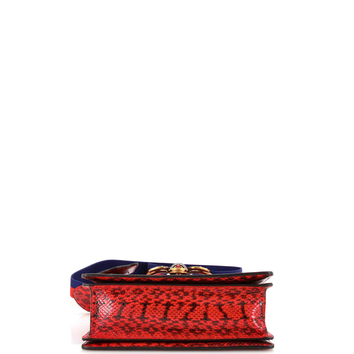 Queen Margaret Top Handle Bag Snakeskin Small - Deep Luxury