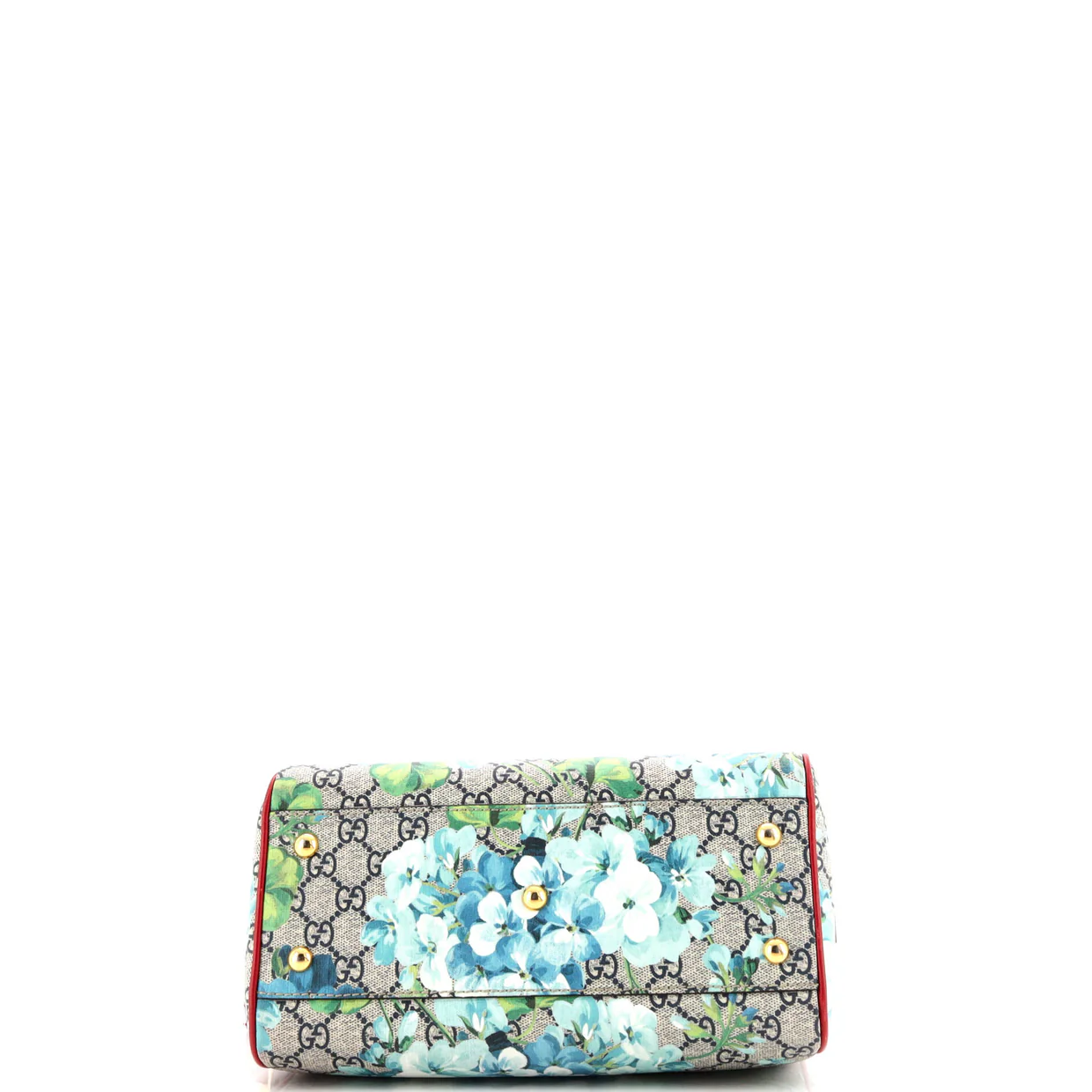 Convertible Boston Bag Blooms Print GG Coated Canvas Small - Deep Luxury