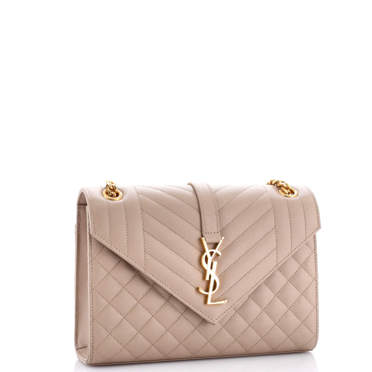 Classic Monogram Envelope Satchel Mixed Matelasse Leather Medium - Deep Luxury