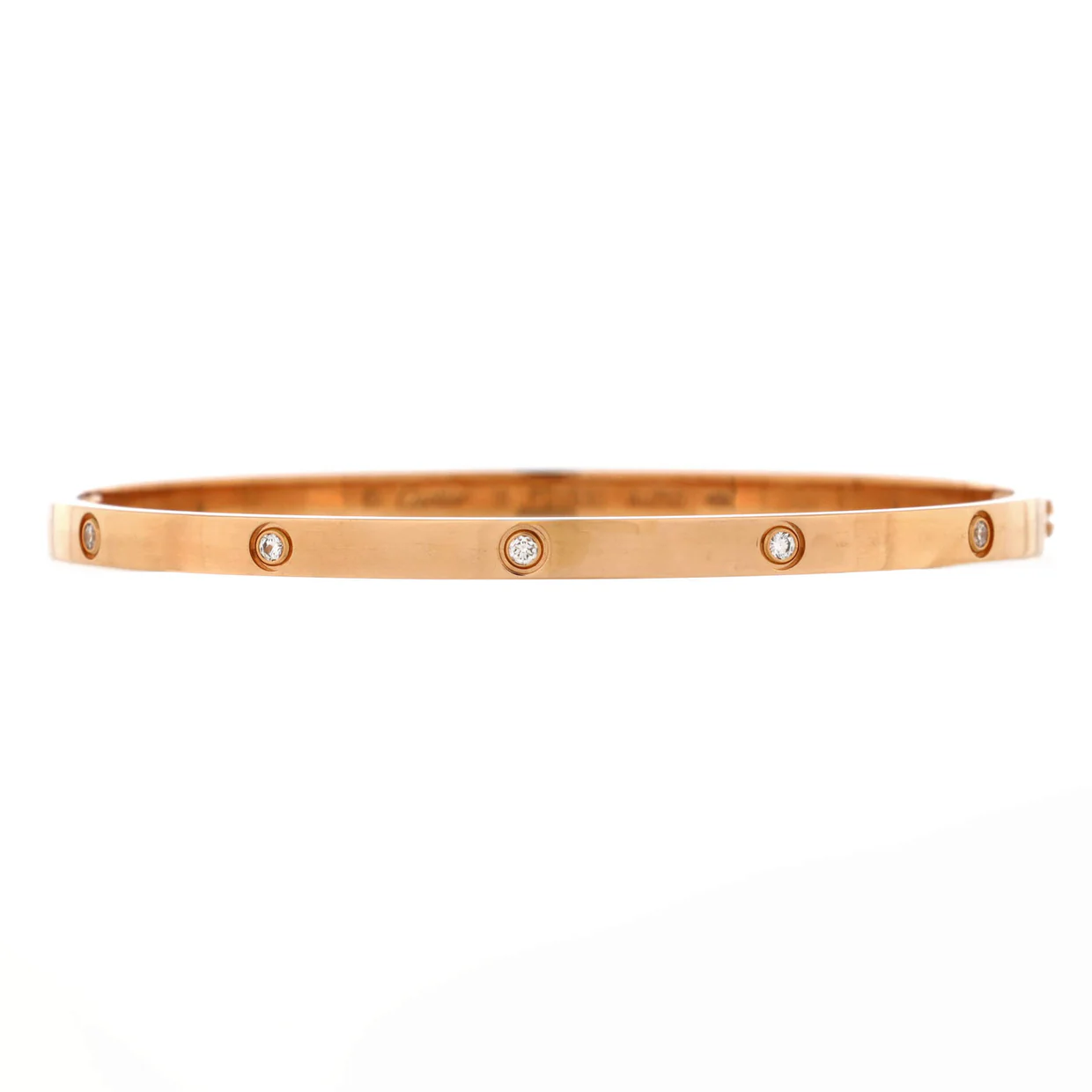 Love 10 Diamond Bracelet 18K Rose Gold with Diamonds Small - Deep Luxury