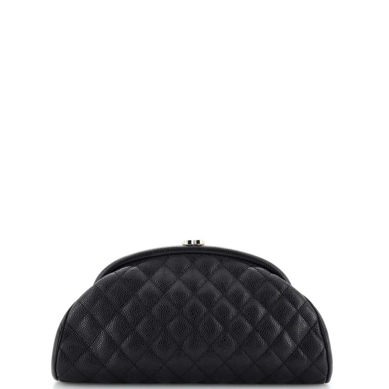 Timeless Clutch Quilted Caviar - Deep Luxury