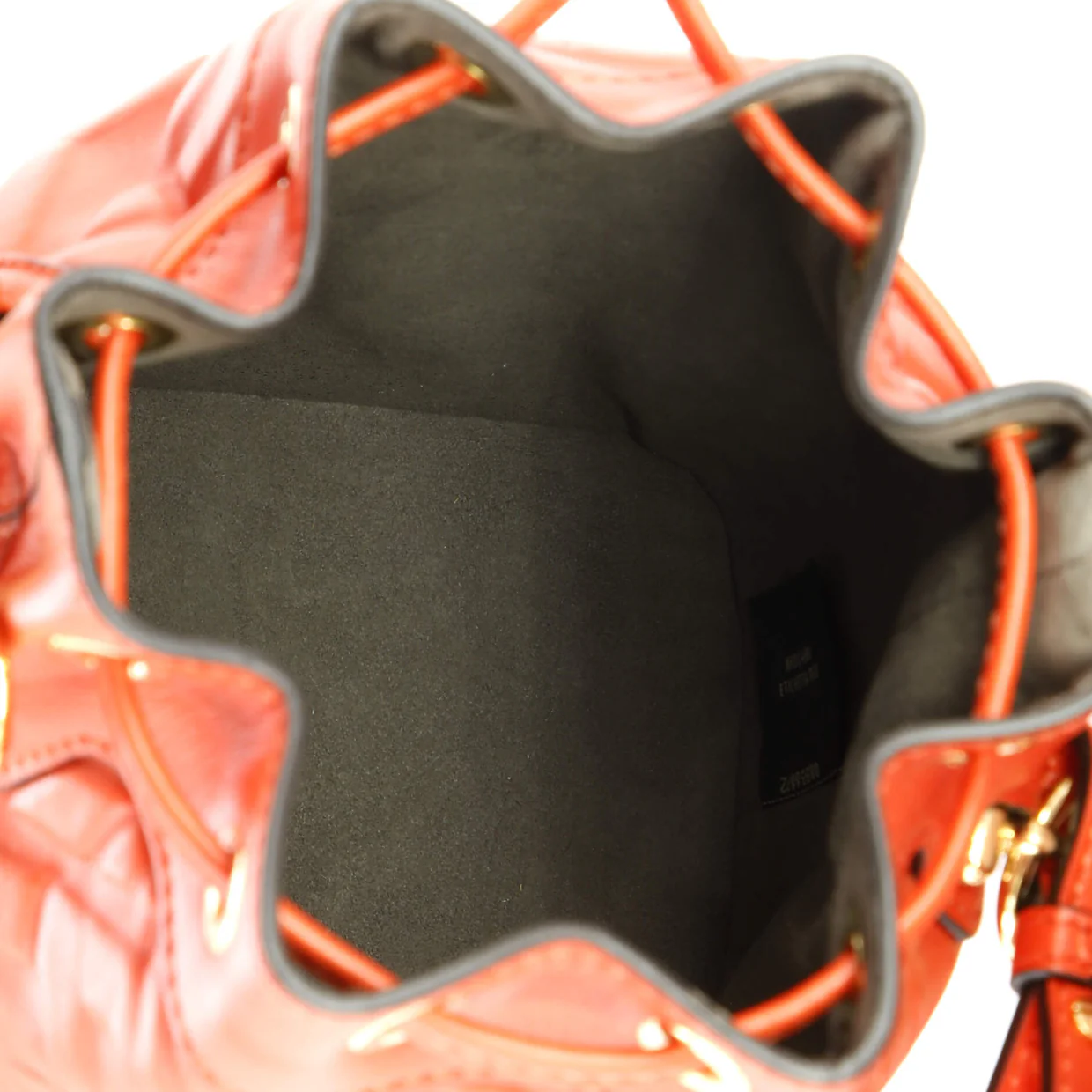 Mon Tresor Bucket Bag Zucca Embossed Leather Mini - Deep Luxury