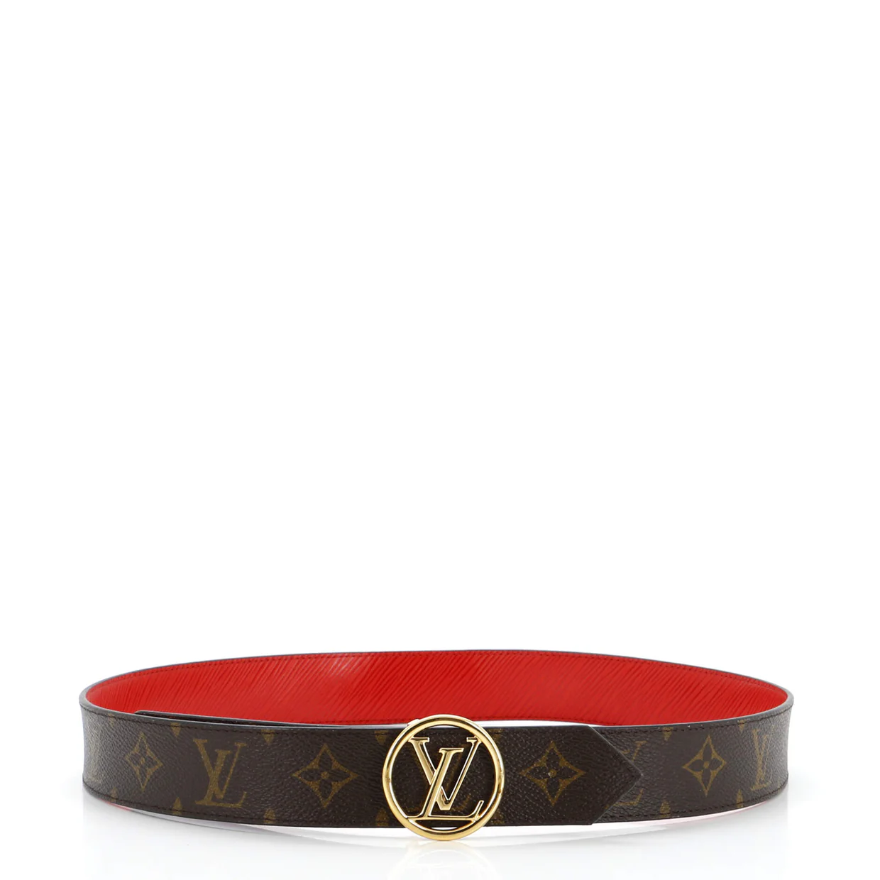 LV Circle Reversible Belt Monogram Canvas and Leather Medium - Deep Luxury
