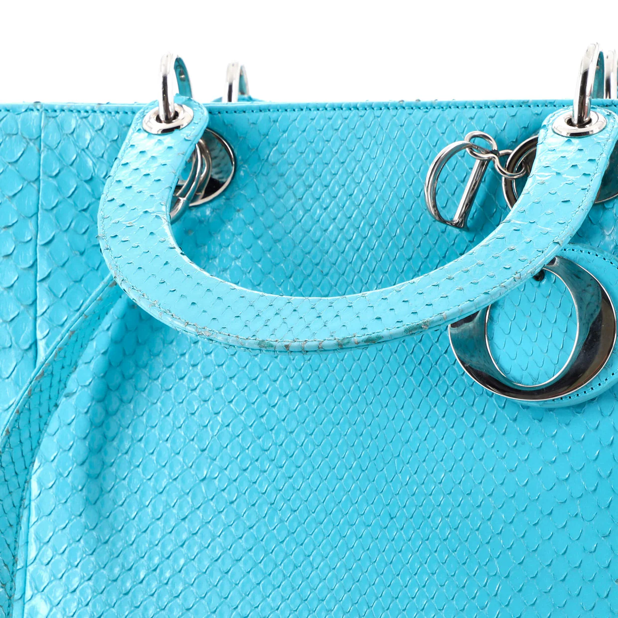 Lady Dior Bag Python Large - Deep Luxury