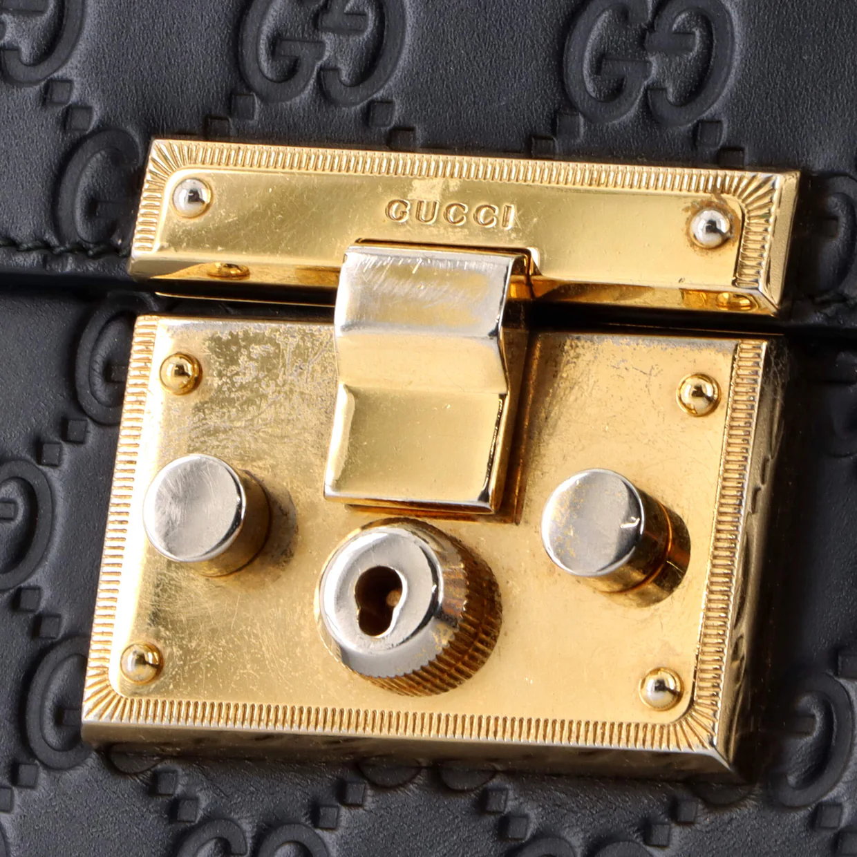 Padlock Shoulder Bag Guccissima Leather Medium - Deep Luxury