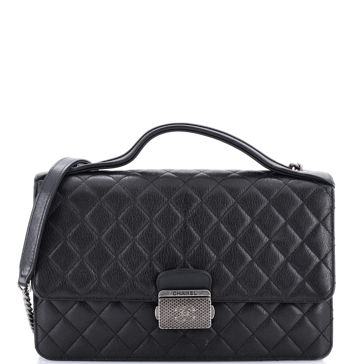 CC University Flap Bag Quilted Goatskin Medium - Deep Luxury