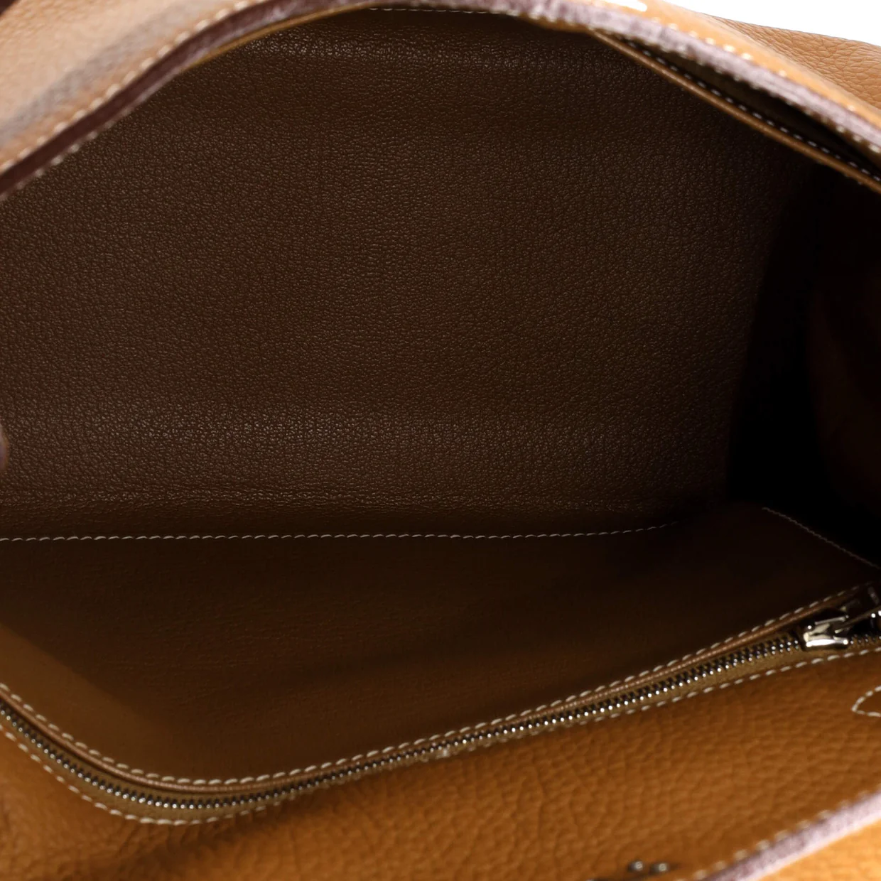 Kelly Handbag Gold Clemence with Palladium Hardware 28 - Deep Luxury