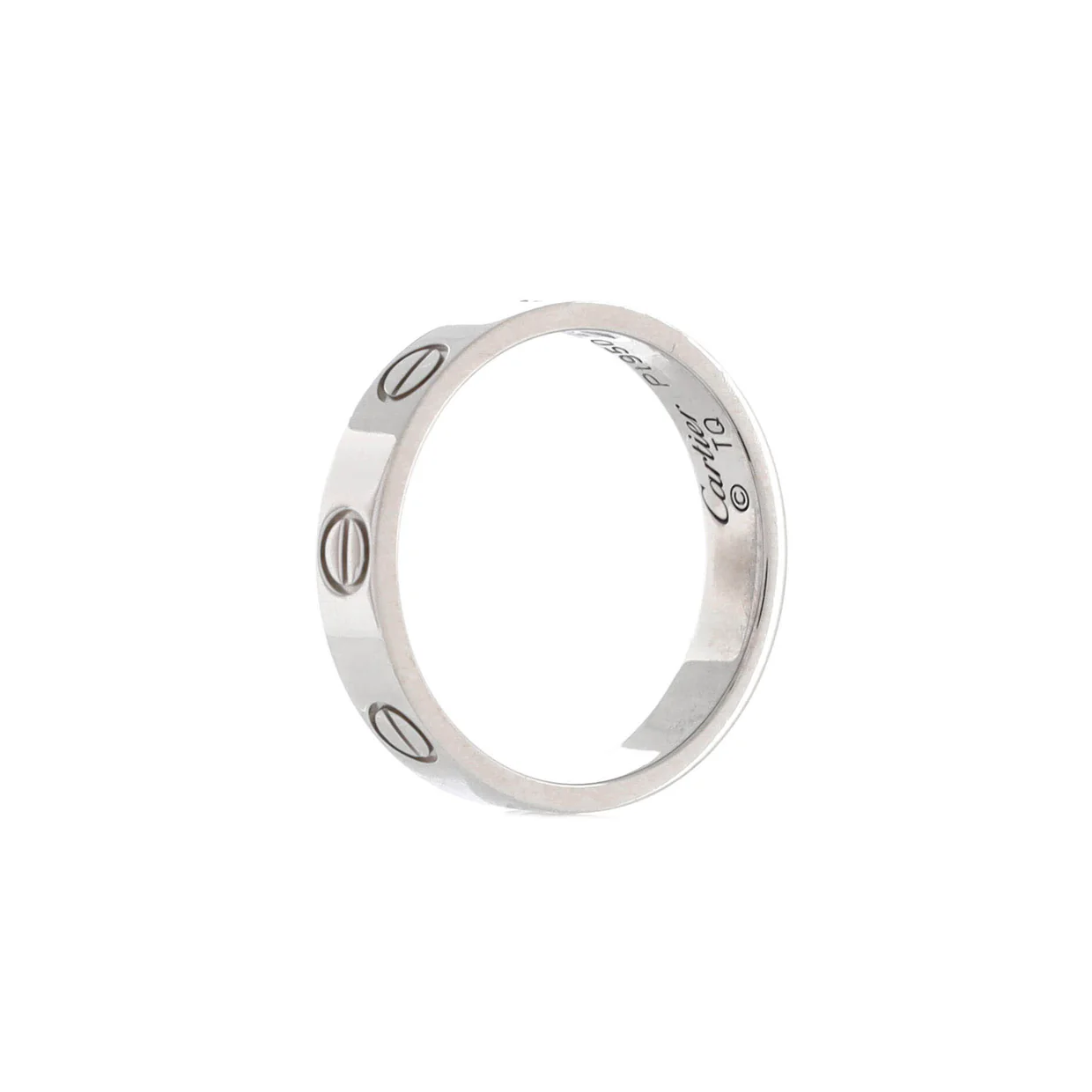 Love Wedding Band Ring Platinum - Deep Luxury