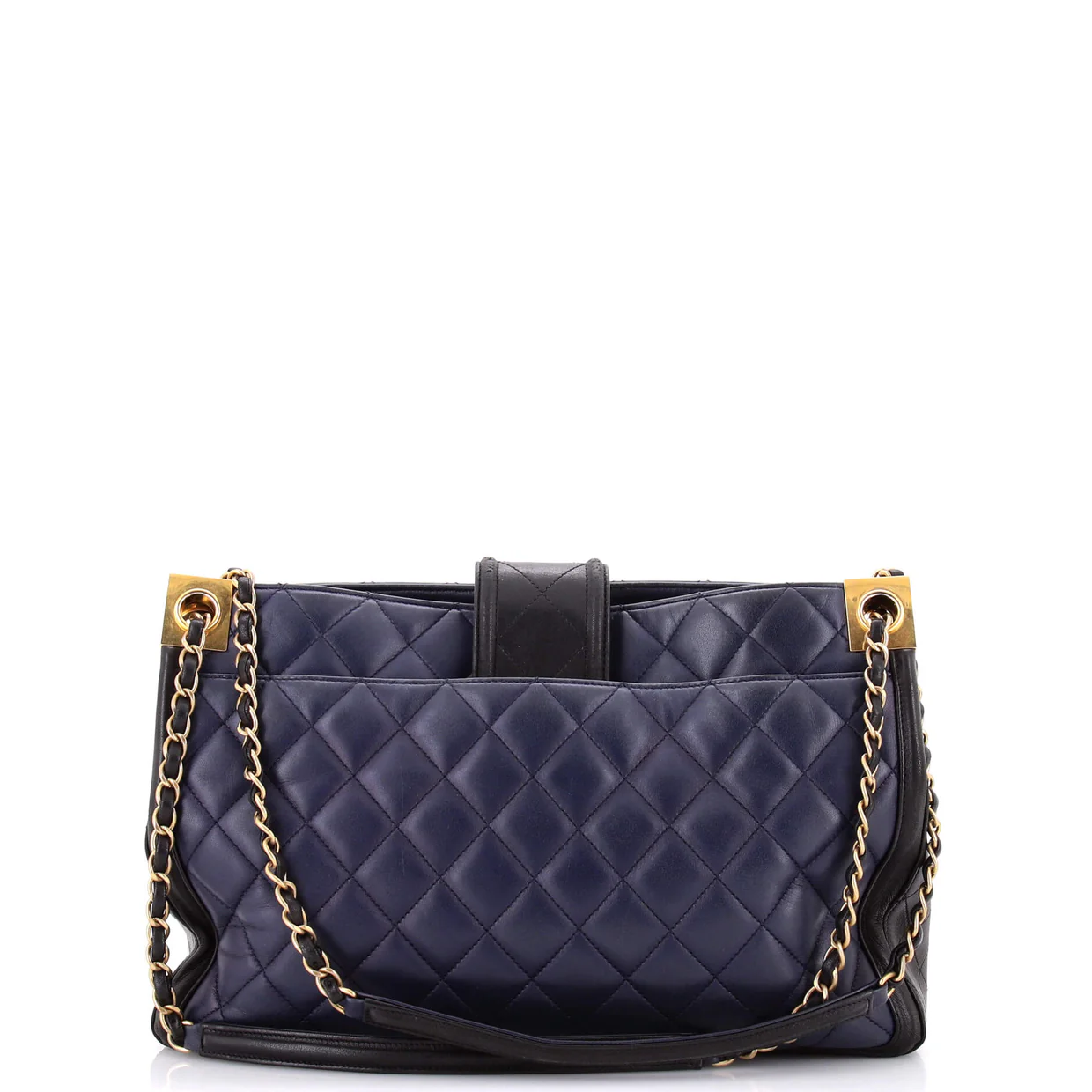 Elegant CC Tote Quilted Lambskin Large - Deep Luxury