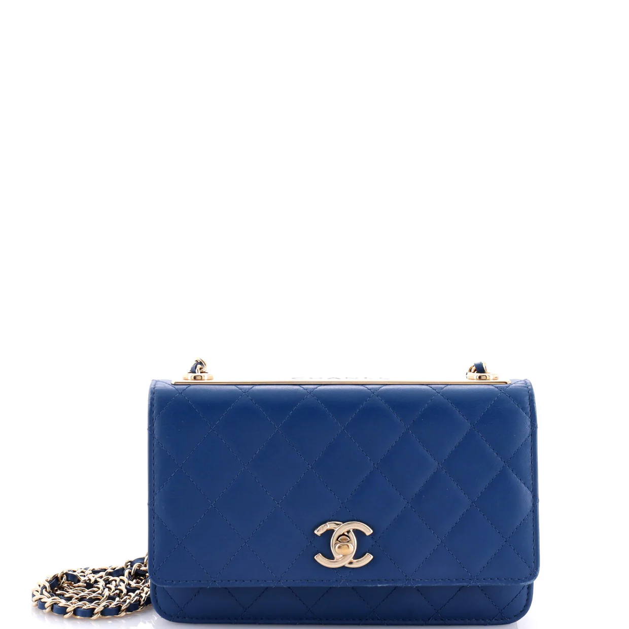Trendy CC Wallet on Chain NM Quilted Lambskin - Deep Luxury