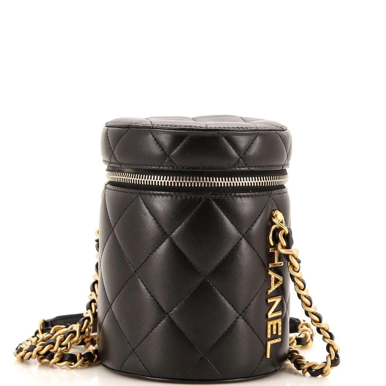 Side Note Vanity Case Quilted Lambskin Small - Deep Luxury