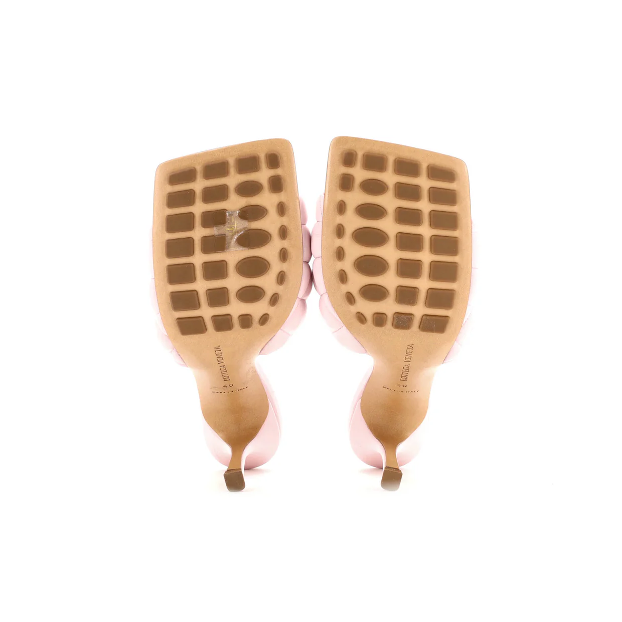 Women's The Padded Heeled Sandals Quilted Leather - Deep Luxury