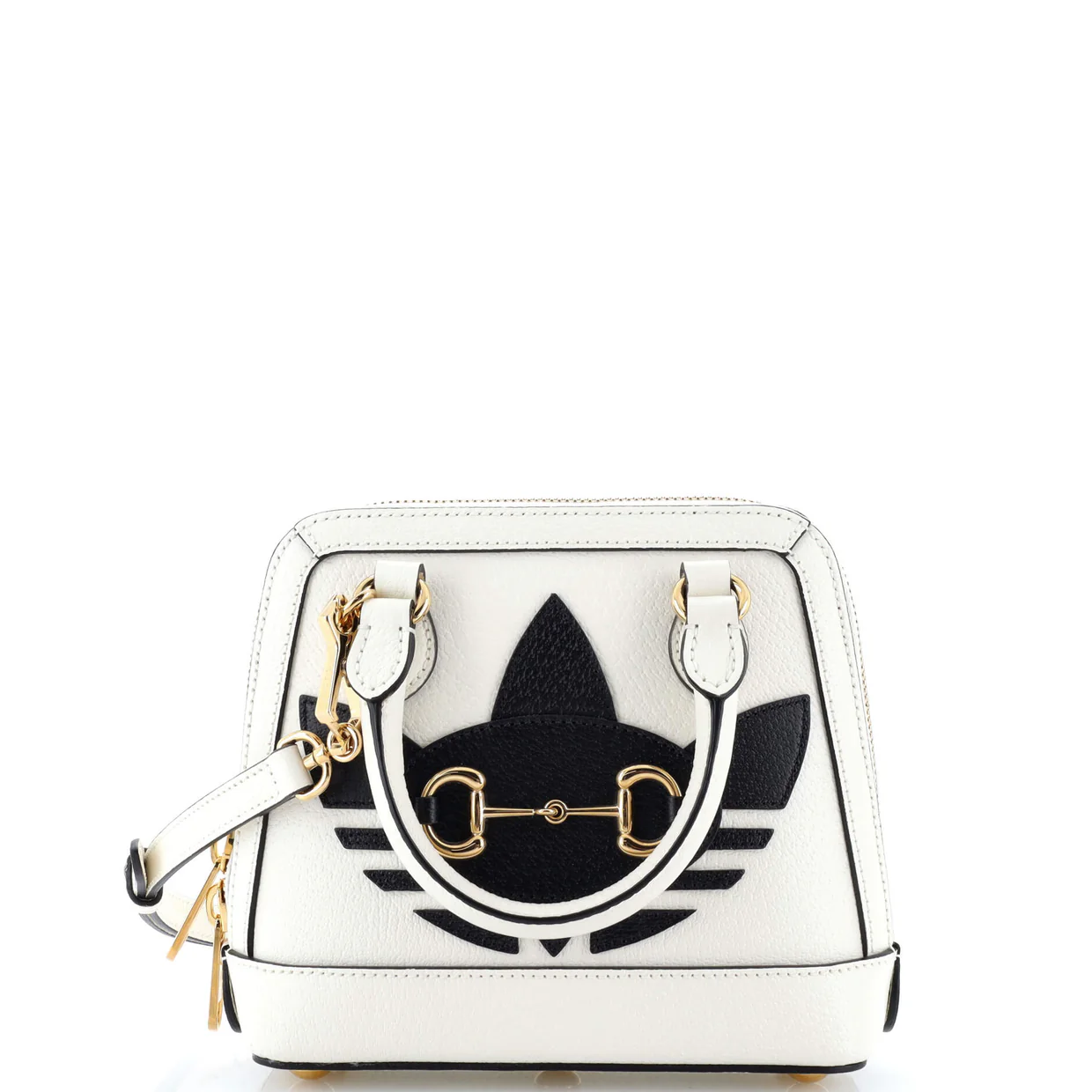 x Adidas Horsebit 1955 Top Handle Bag Leather with Applique Mini - Deep Luxury