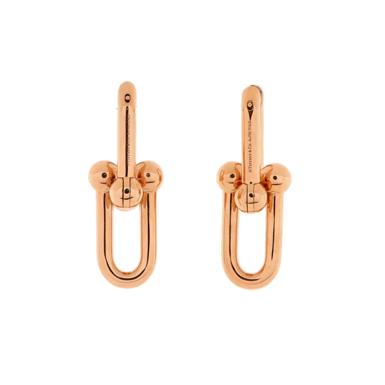Hardwear Link Earrings 18K Rose Gold Large - Deep Luxury