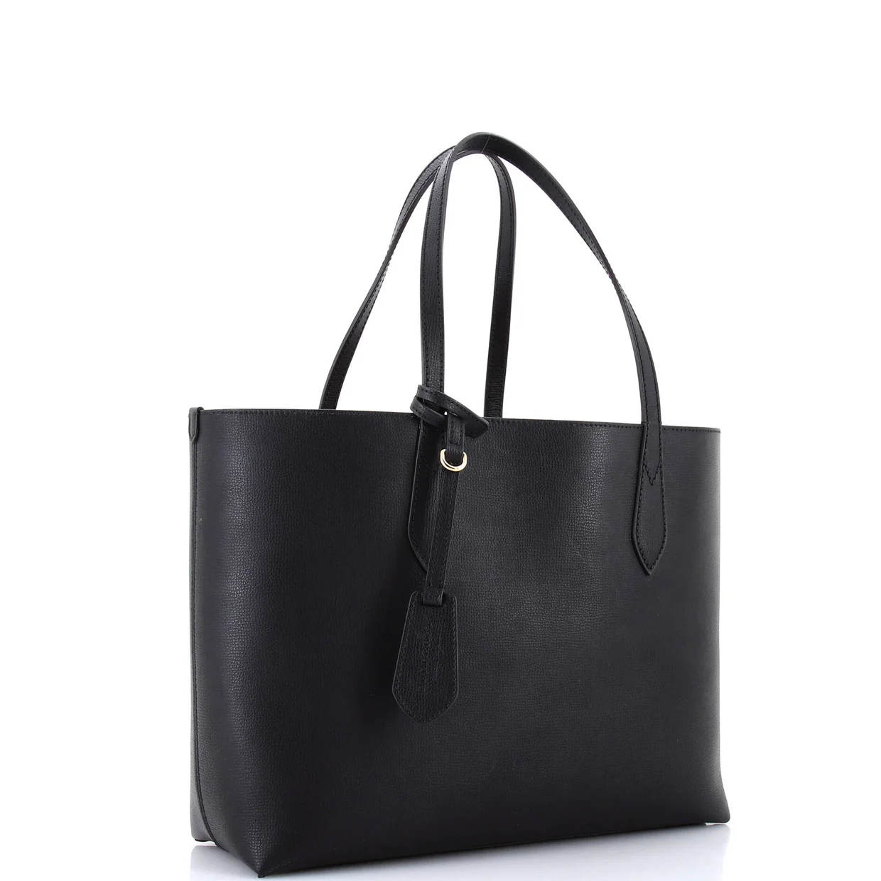 Reversible Tote Haymarket Coated Canvas and Leather Medium - Deep Luxury