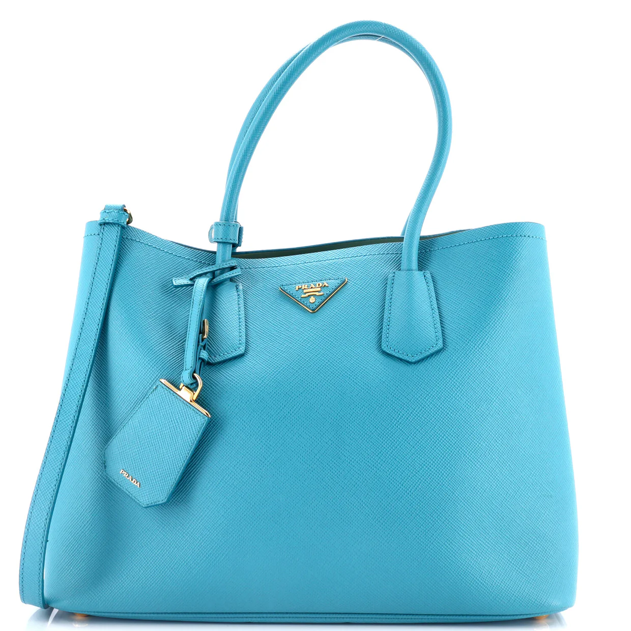 Cuir Double Tote Saffiano Leather Large - Deep Luxury