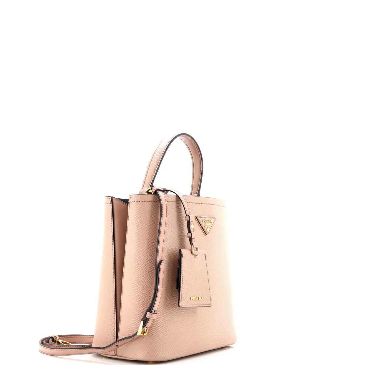 Panier Bucket Bag Saffiano Leather Medium - Deep Luxury