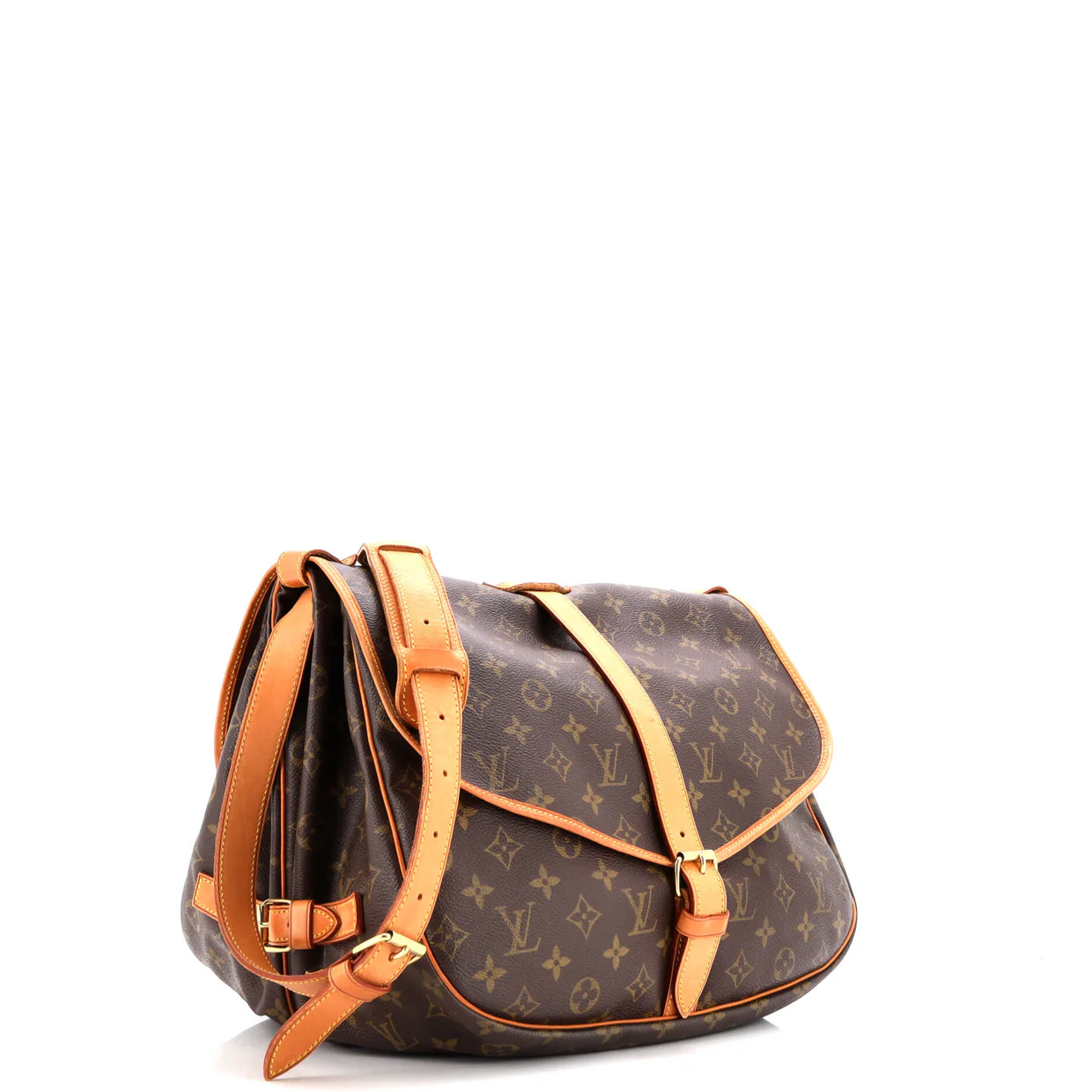 Saumur Handbag Monogram Canvas 35 - Deep Luxury