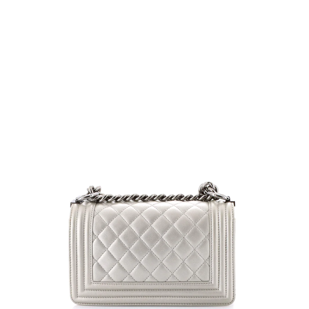 Boy Flap Bag Quilted Caviar Small - Deep Luxury