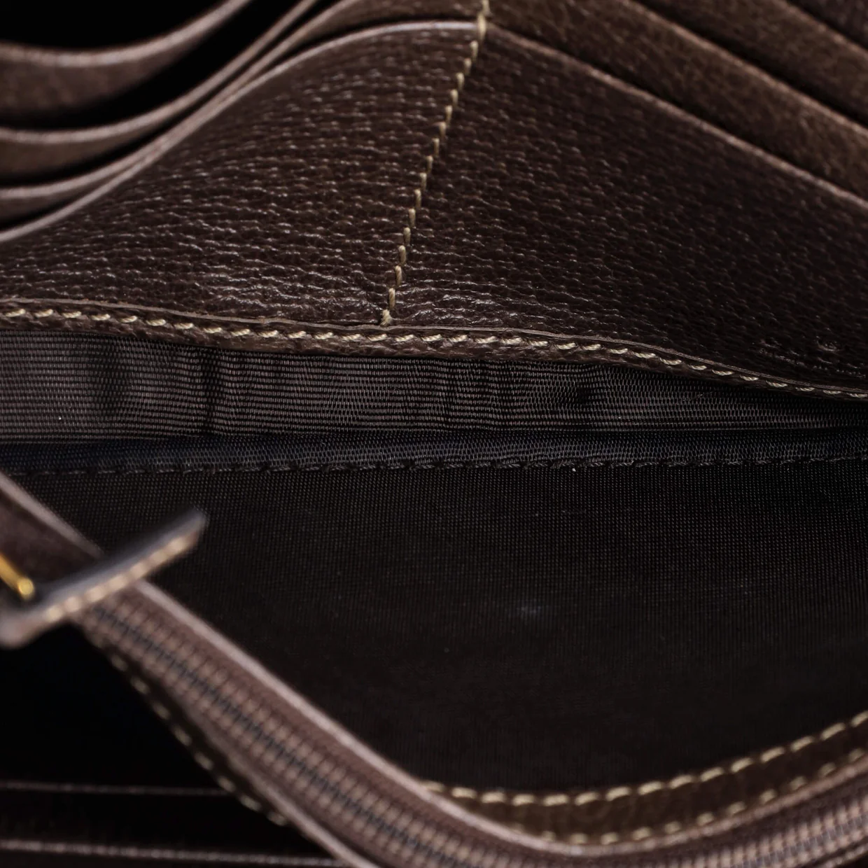 Ophidia Chain Wallet GG Coated Canvas - Deep Luxury