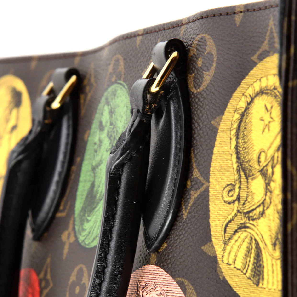 OnTheGo Tote Limited Edition Fornasetti Cameo Monogram Canvas MM - Deep Luxury
