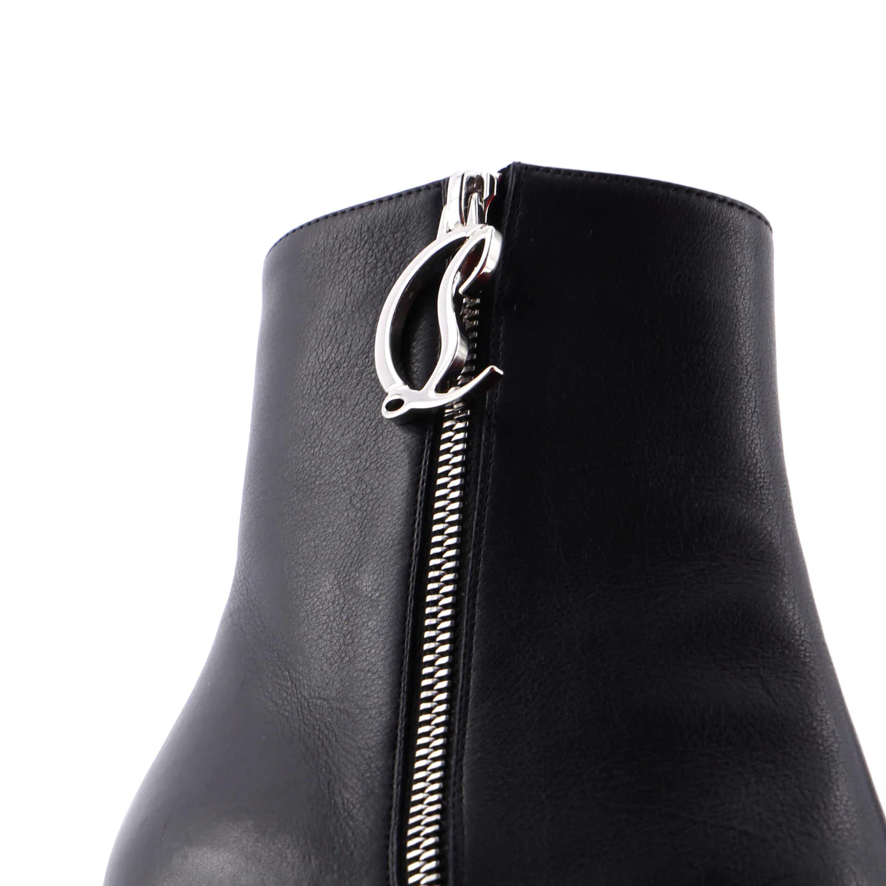 Women's Zip Booty Ankle Boots Leather 70 - Deep Luxury