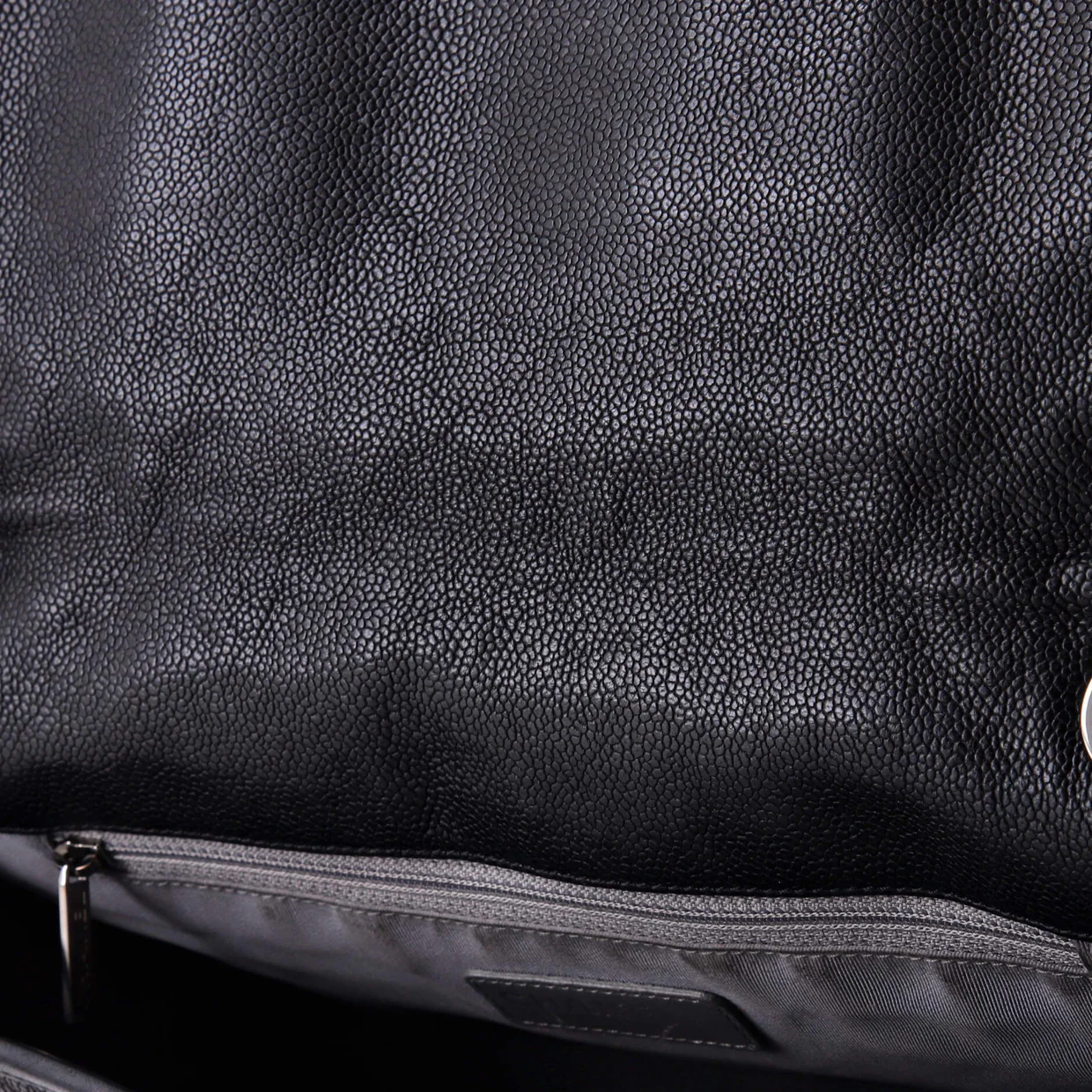 French Riviera Flap Bag Quilted Caviar Large - Deep Luxury