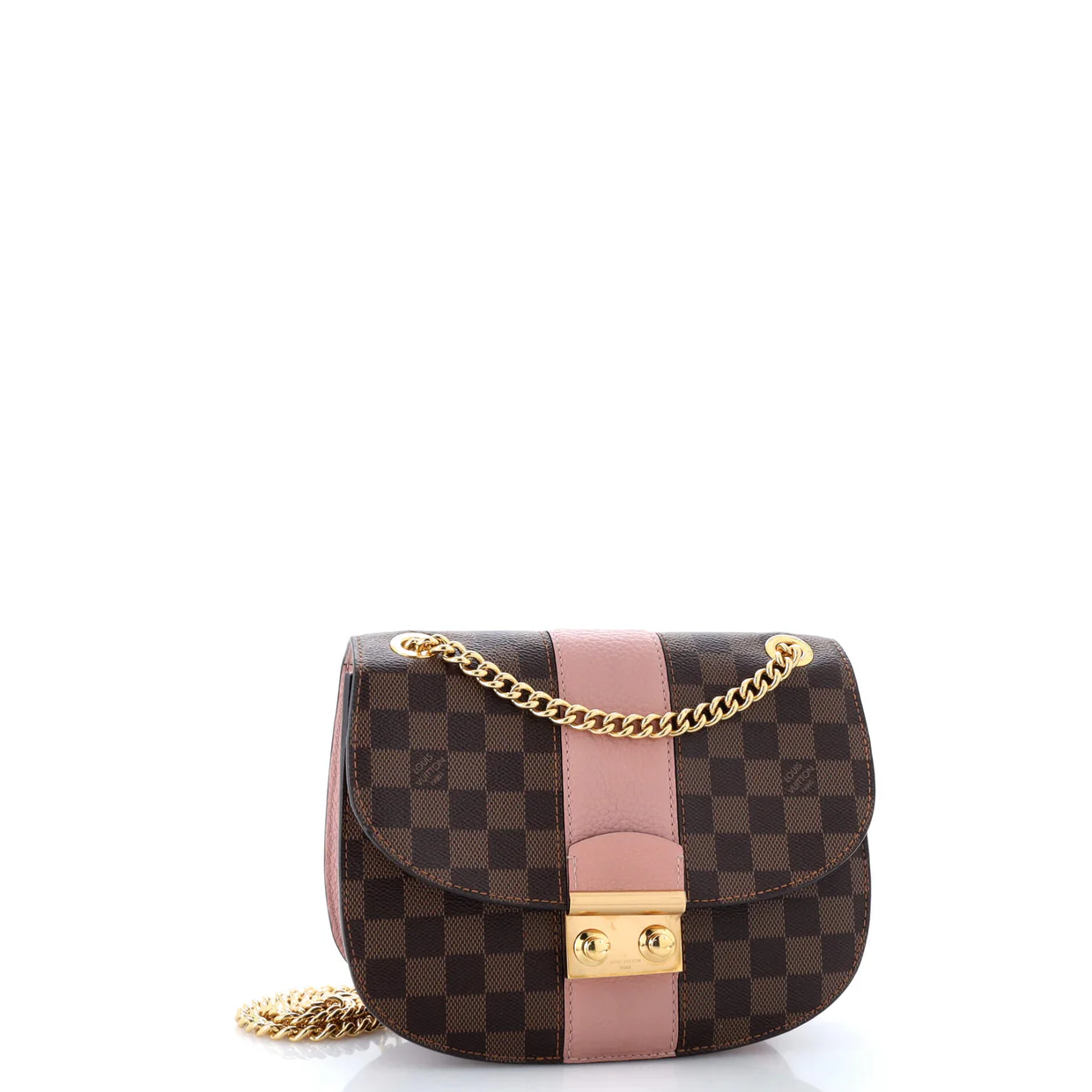 Wight Handbag Damier with Leather - Deep Luxury