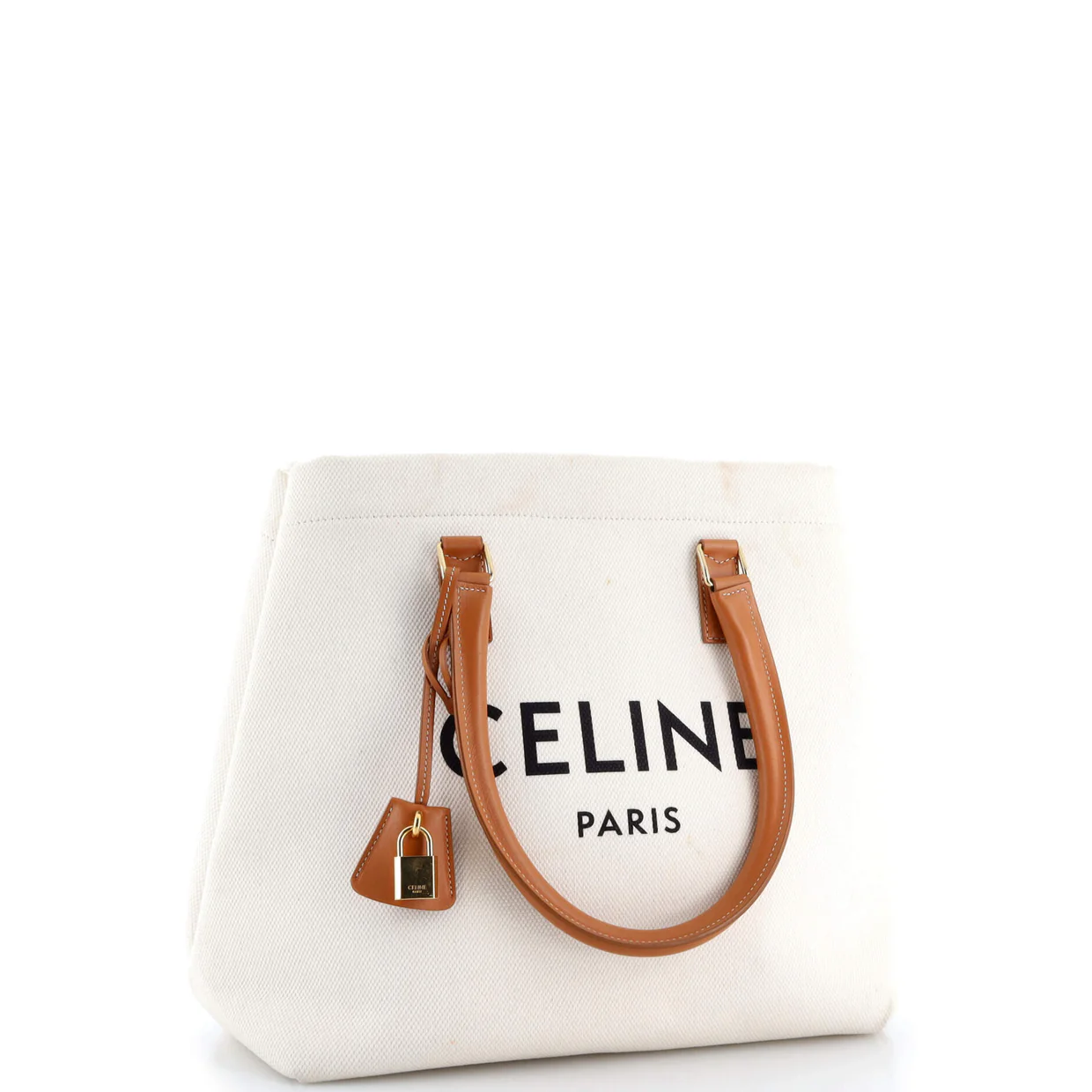 Horizontal Cabas Tote Canvas with Leather - Deep Luxury