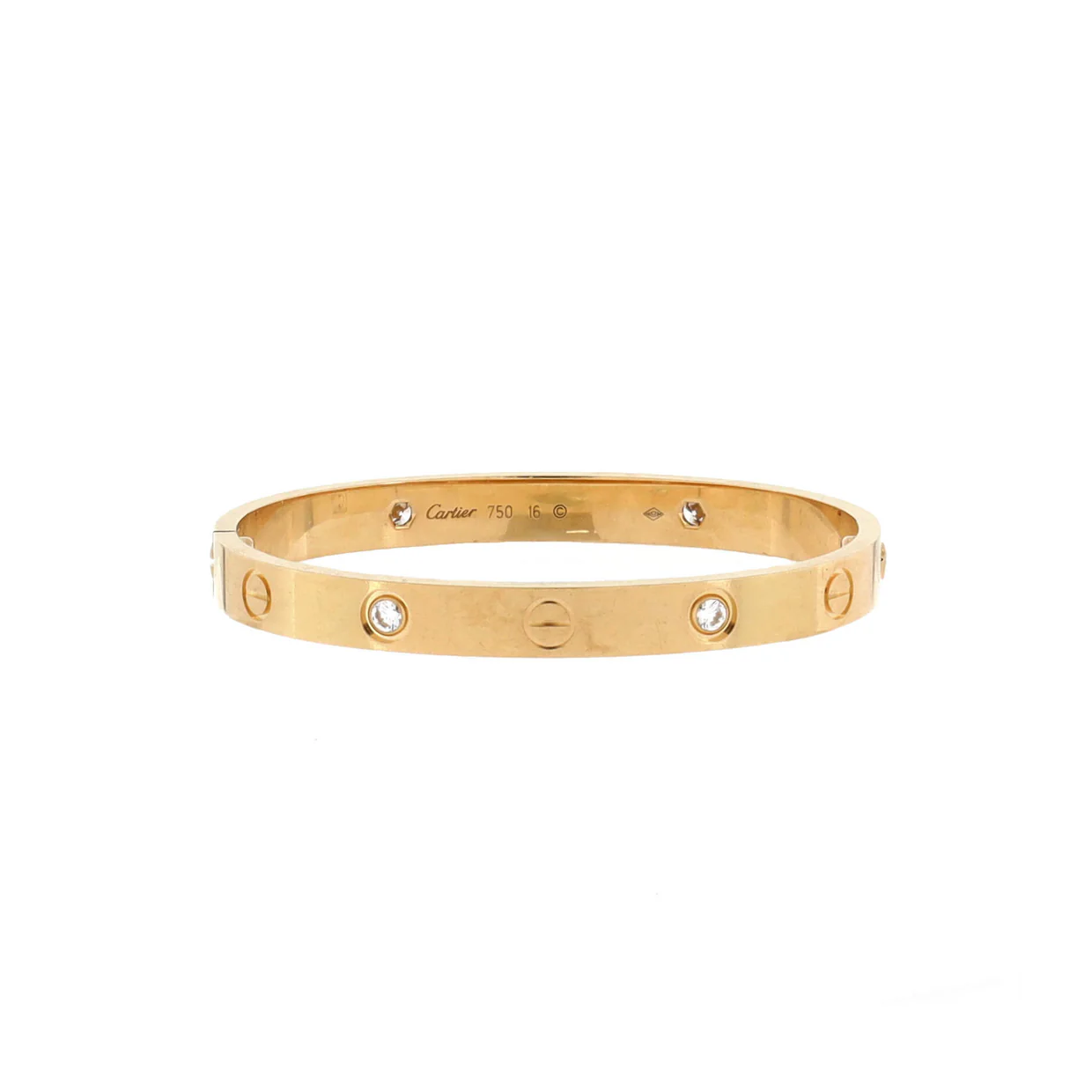 Love 4 Diamond Bracelet 18K Yellow Gold with Diamonds - Deep Luxury