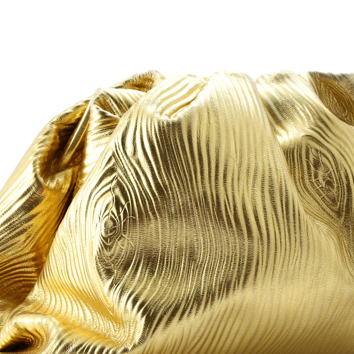 The Pouch Metallic Textured Leather - Deep Luxury