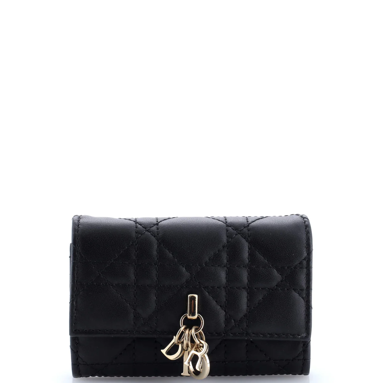 My Dior Glycine Wallet Cannage Quilt Lambskin - Deep Luxury