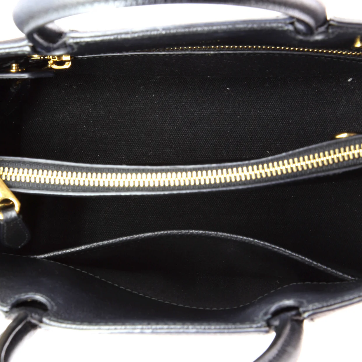 Title Two Handle Tote Leather Mini - Deep Luxury