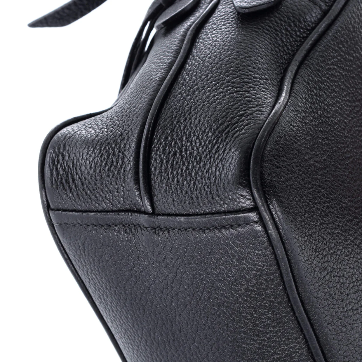 Double Zip Camera Bag Vitello Phenix Medium - Deep Luxury
