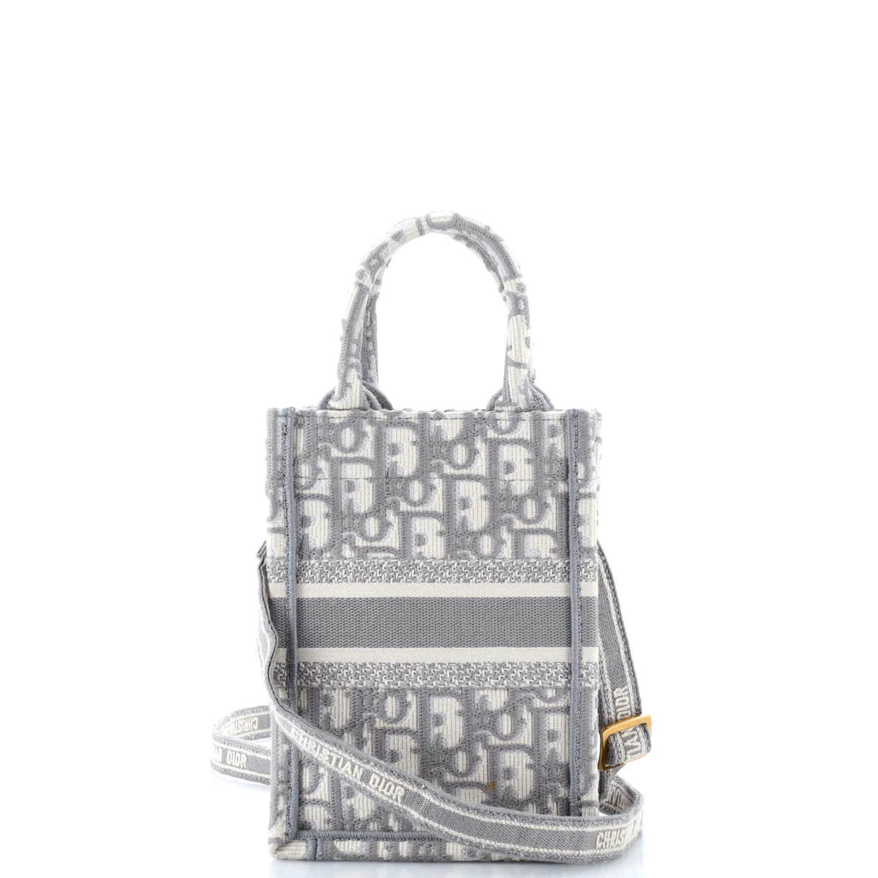 Book Tote Phone Bag Oblique Canvas Mini - Deep Luxury