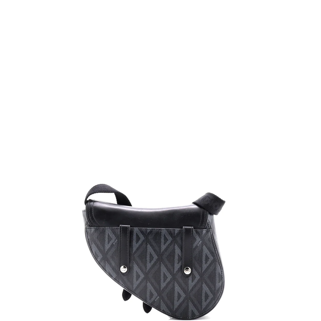 CD Buckle Saddle Belt Bag CD Diamond Coated Canvas and Leather - Deep Luxury