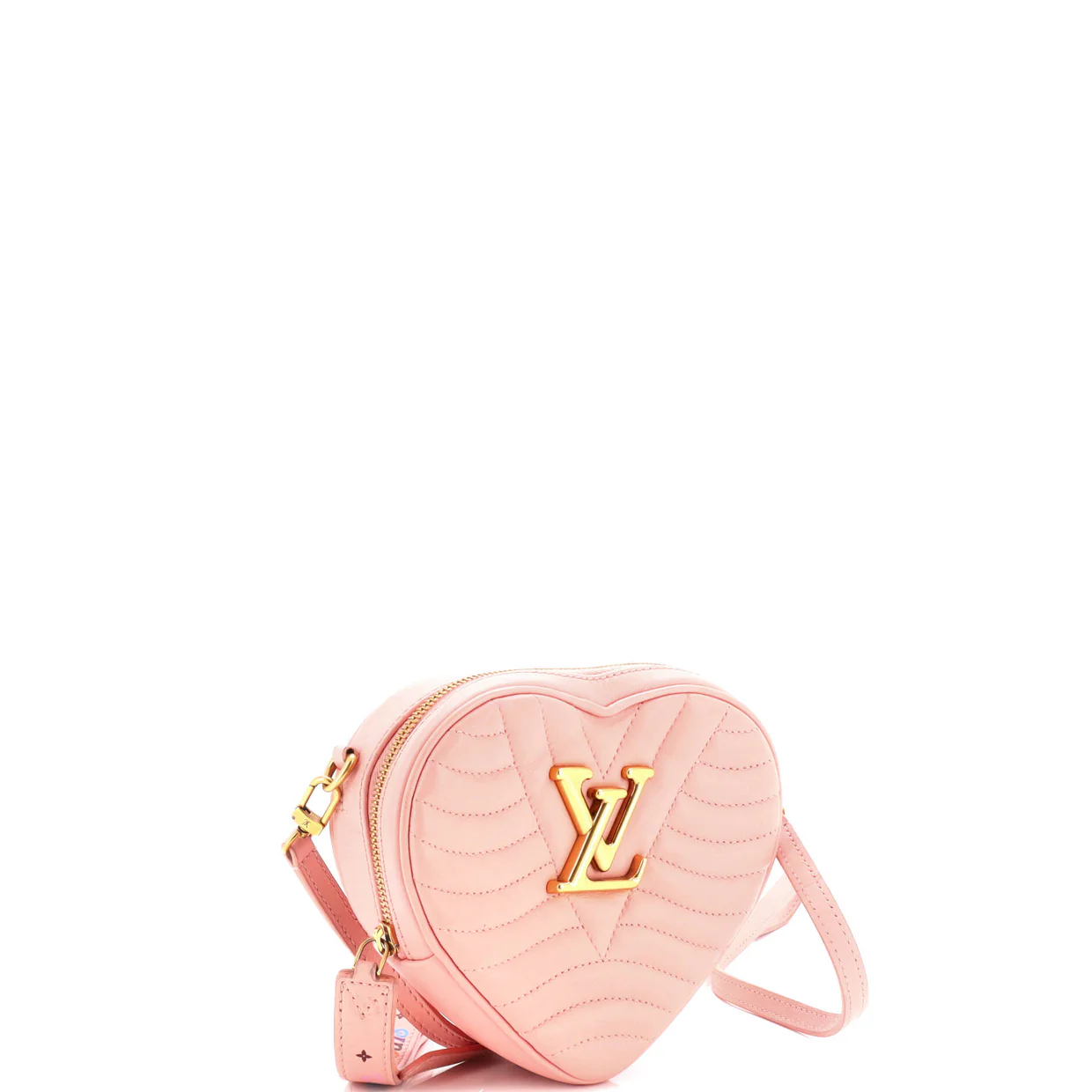 New Wave Heart Crossbody Bag Quilted Leather - Deep Luxury