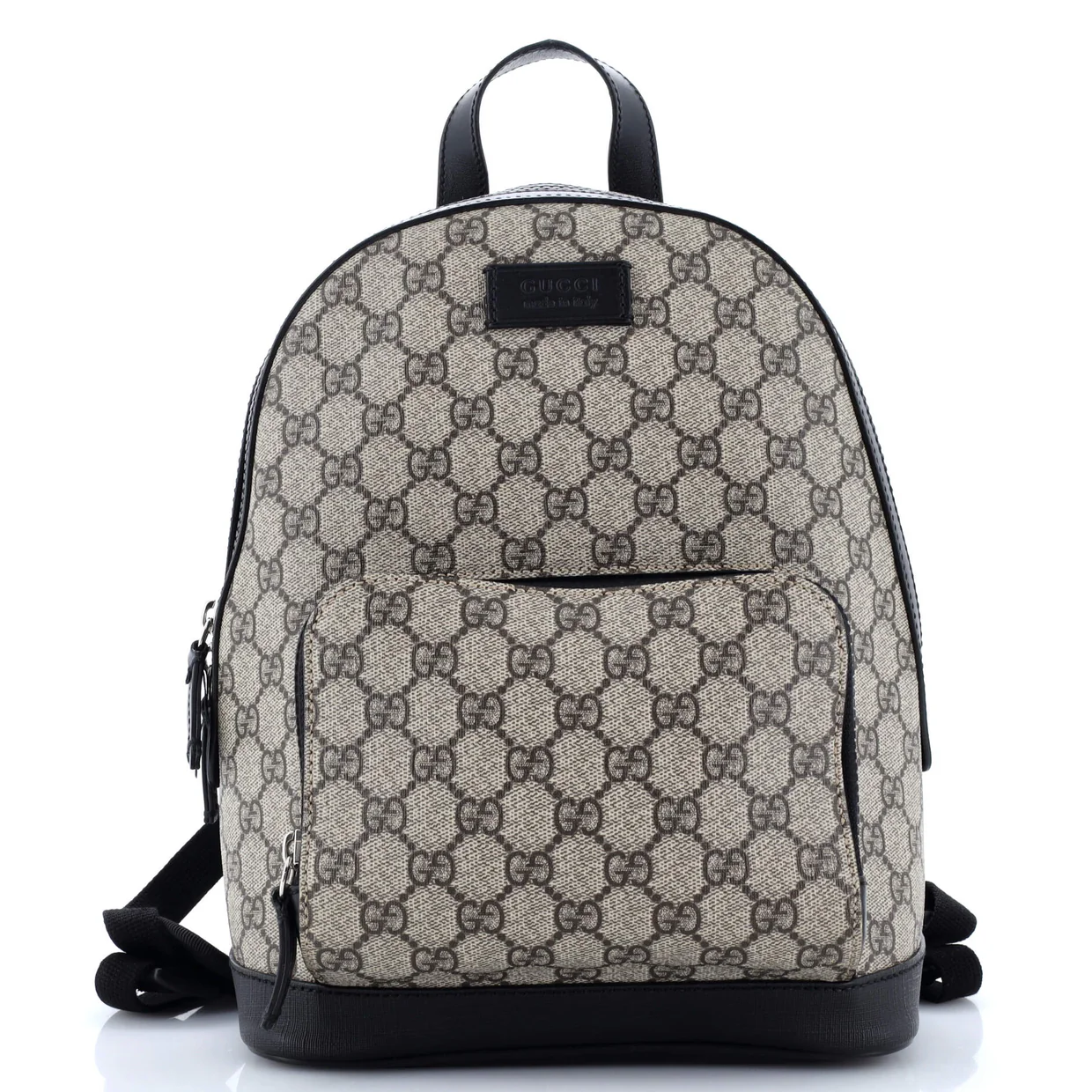 Zip Pocket Backpack GG Coated Canvas Small - Deep Luxury
