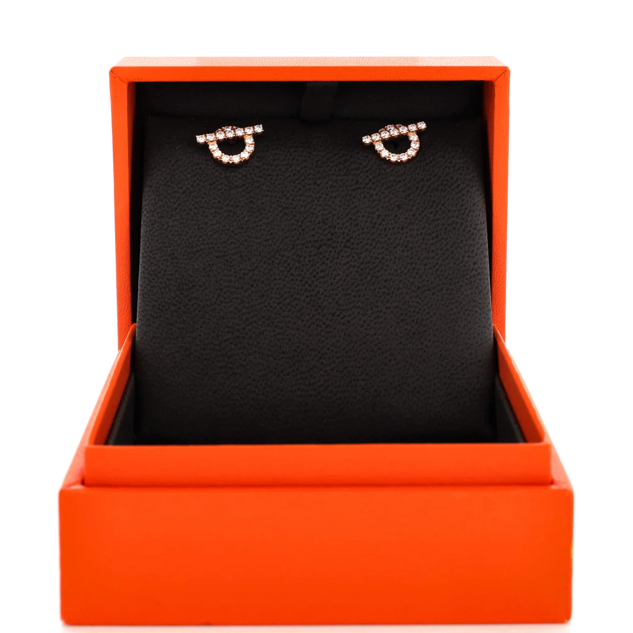 Finesse Stud Earrings 18K Rose Gold and Diamonds - Deep Luxury